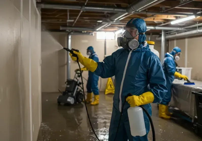 Basement Sanitization and Antimicrobial Treatment process in Carlsbad, CA